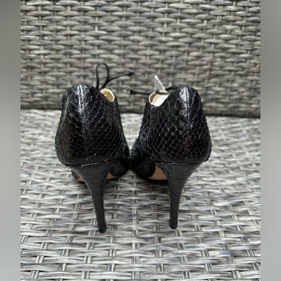 Alexandre Birman Python Peep Toe Lace Up Bootie NEW Retail $755 - Picture 6 of 7